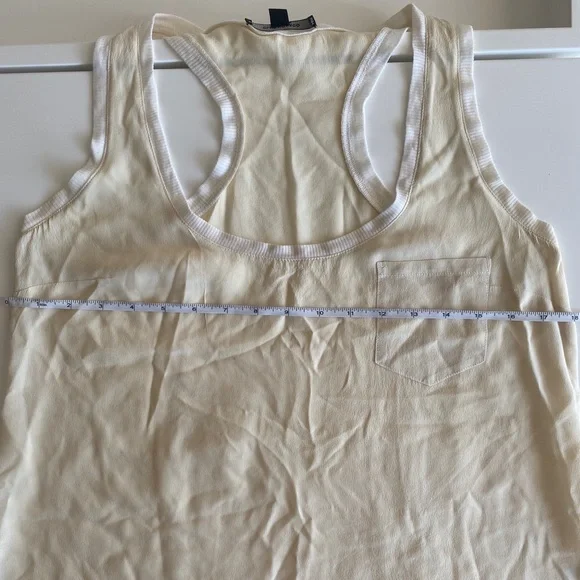 Club Monaco Cream Racerback Tank Top - Picture 6 of 6